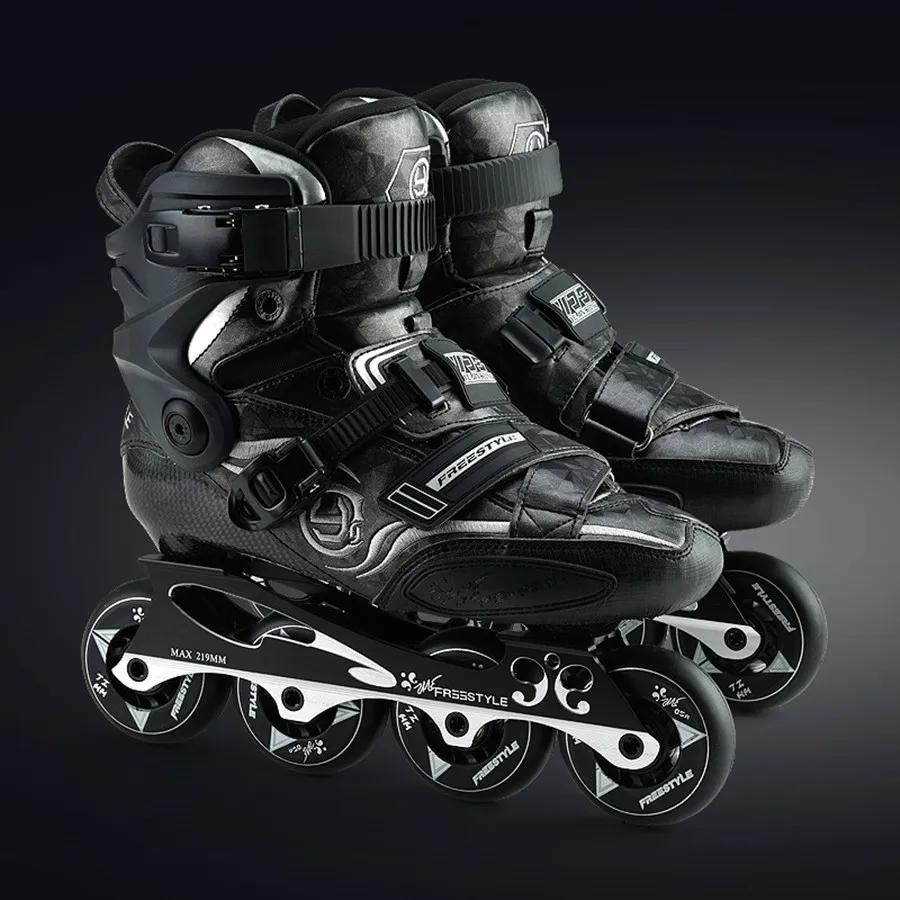 Japy Skate Original Freestyle YJS Carbon Fiber Professional Slalom Inline Skates Roller Skating Shoe Sliding Free Skating Patine