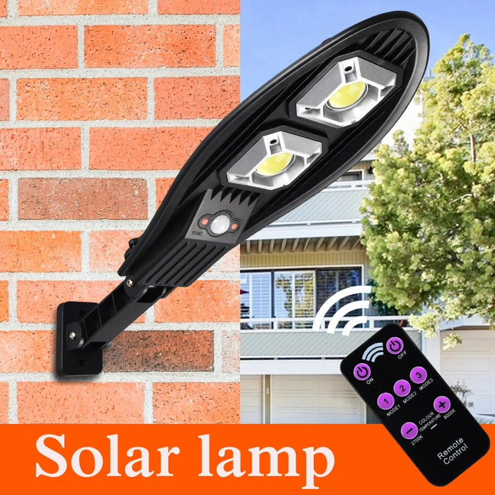 500 watts led Solar Light Outdoor Solar Lamp Powered Sunlight Waterproof PIR Motion Sensor Street Light for Garden Decoration