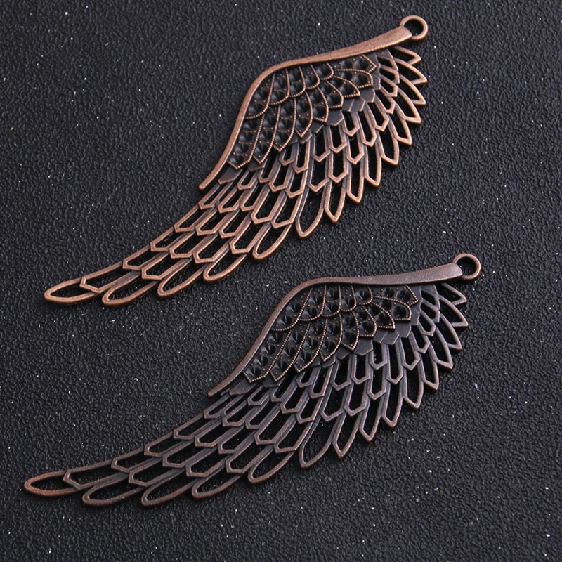 1pcs 38*108mm Vintage Alloy Big Angel Wings Jewelry Charms Jewelry Pendants Fit Jewelry Making Charms