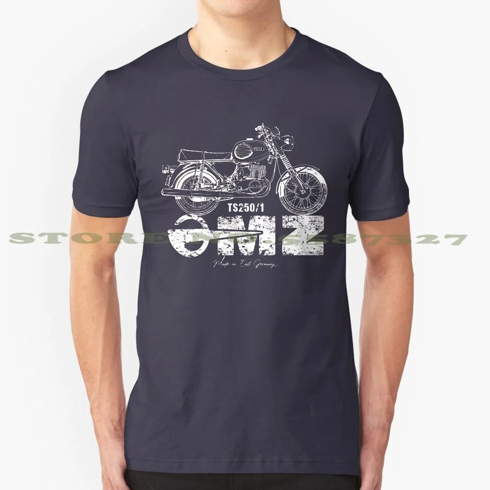 MZ-TS 250/1มอเตอร์ไซค์ zschopau DR เสื้อวินเทจ100% ผ้าฝ้ายแท้เสื้อยืดรถโบราณ zschopau GDR Awo425แนวคิด etz 125