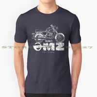 Mz-Ts 250 / 1 Motorcycle Zschopau Ddr Vintage Shirt 100% Pure Cotton T-Shirt Antique Car Zschopau Gdr Awo425 Cool Etz Ideas 125