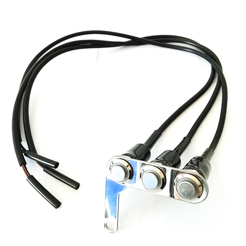 Double Self- lock + Reset switch ON-OFF for Fog Light Horn Start Kill Left Motorcycle Switch