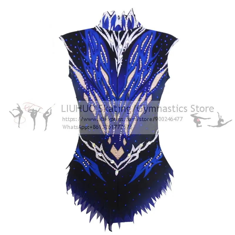 LIUHUO Rhythmic Tank leotards Children new design ballroom dance dress latin kids Girls Rhythmic gymnastic performance wear