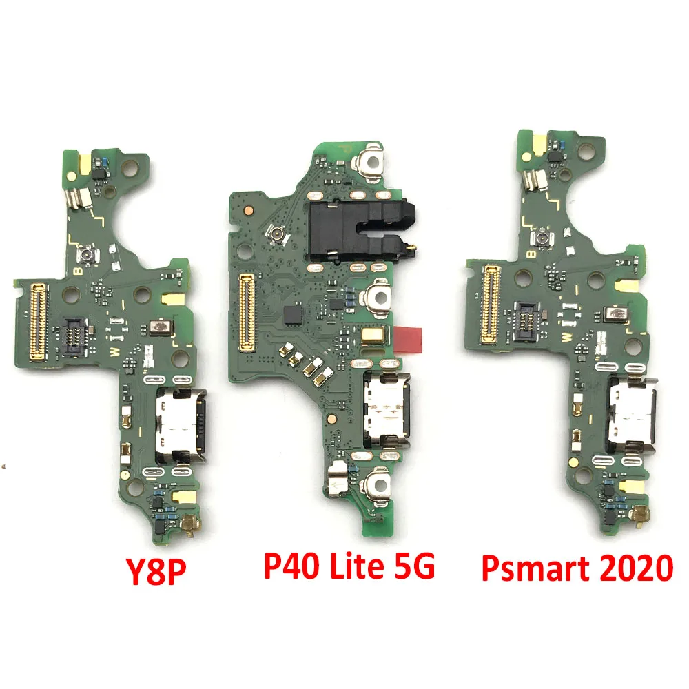 USB Charge Port Jack Dock Connector Charging Board For Huawei Y7 Y8 Y9 2017 Y7A 202 Y7P Y6S Y6P Y8P Y8S P40 Lite 5G / P40 Lite E