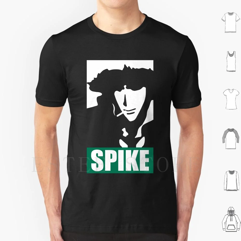 ريترو خمر تي شيرت القطن الرجال DIY طباعة أنيمي البيبوب كاوبوي مانغا الفضاء سبايك سبايك كاوبوي باونتي