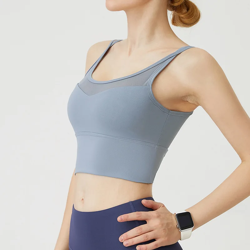 Sujetador deportivo de talla grande para mujer, ropa interior de Yoga de alta intensidad, a prueba de golpes, Sexy