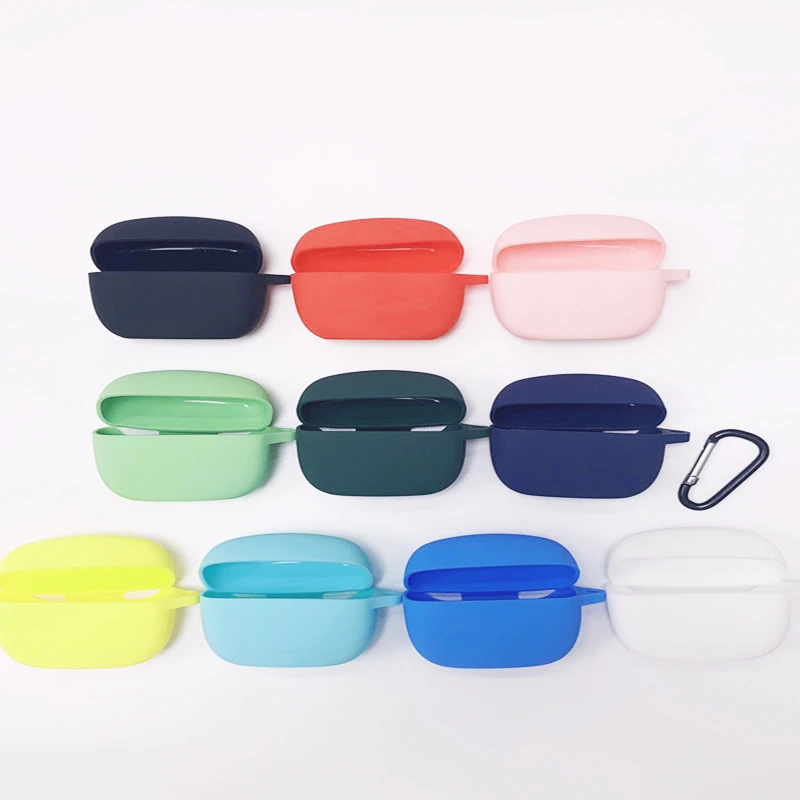 For JBL TUNE 215 Case Solid color Non-slip Silicone Wireless Bluetooth Earphones Cover for jbl215 Anti-fall Protect case 215