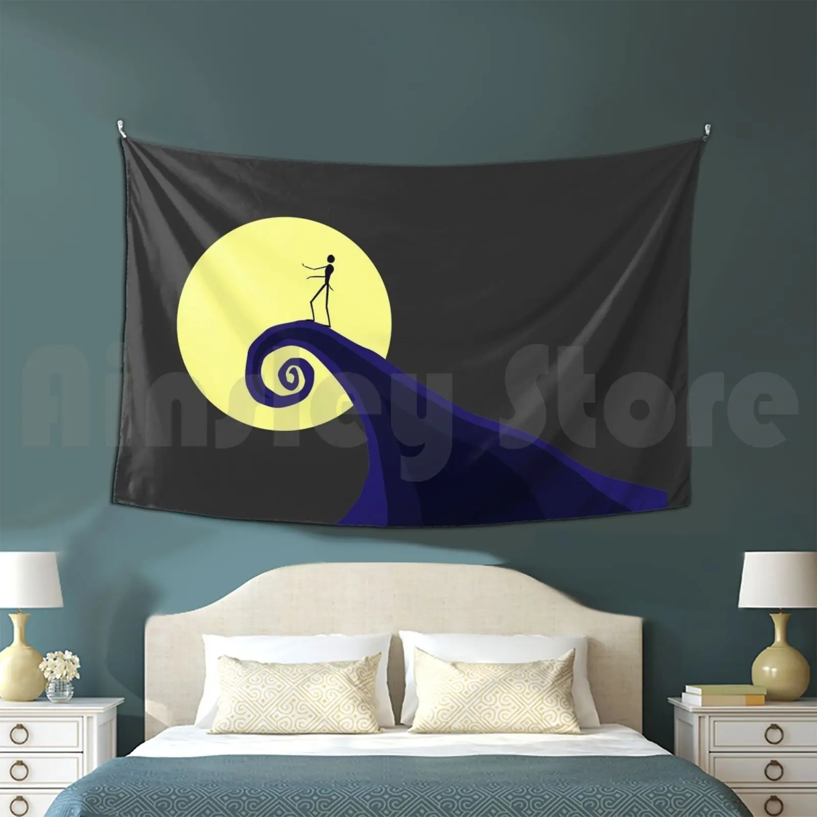 Tim Burton's Nightmare Before Christmas Customized Tapestry Tim Burton Tim Burton Corpse Bride Corpse