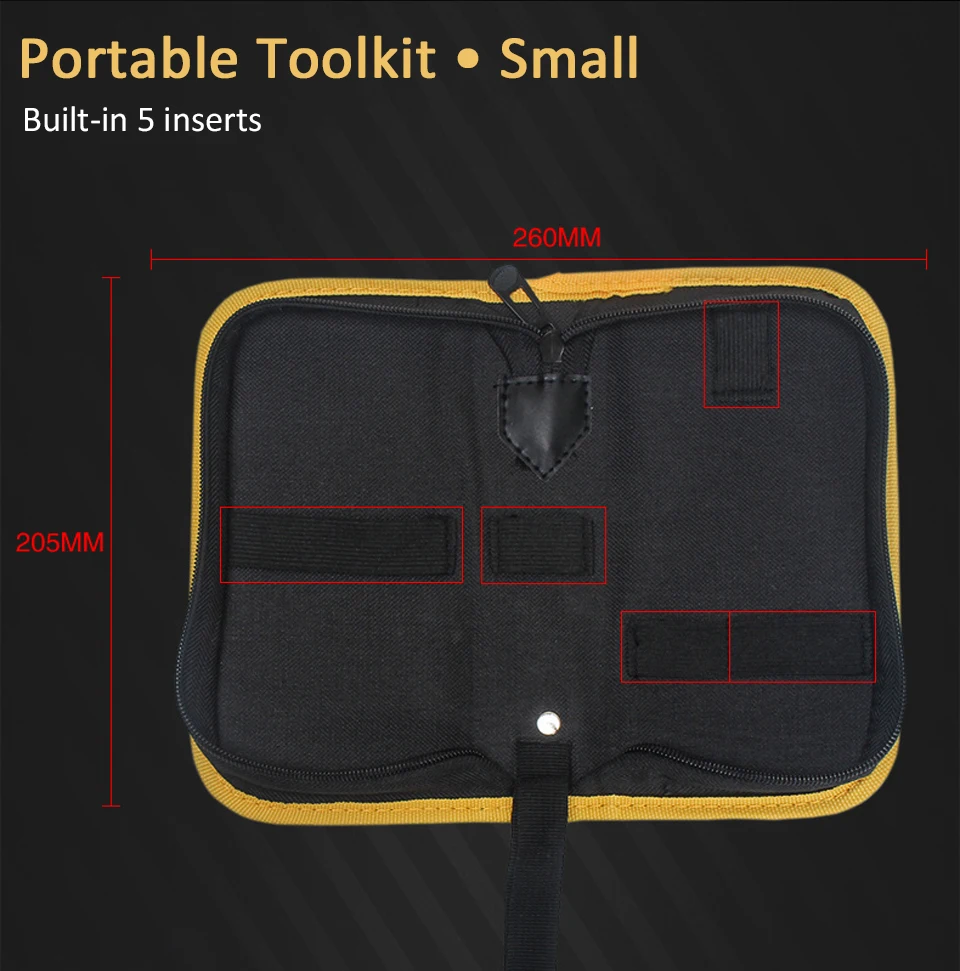 ซ่อมฮาร์ดแวร์ Toolbag ใช้ในบ้านพกพาไฟฟ้าเครื่องเชื่อมเหล็กเครื่องมือกระเป๋าซิป Oxford ผ้าใบกระเป๋าเครื่องมือ
