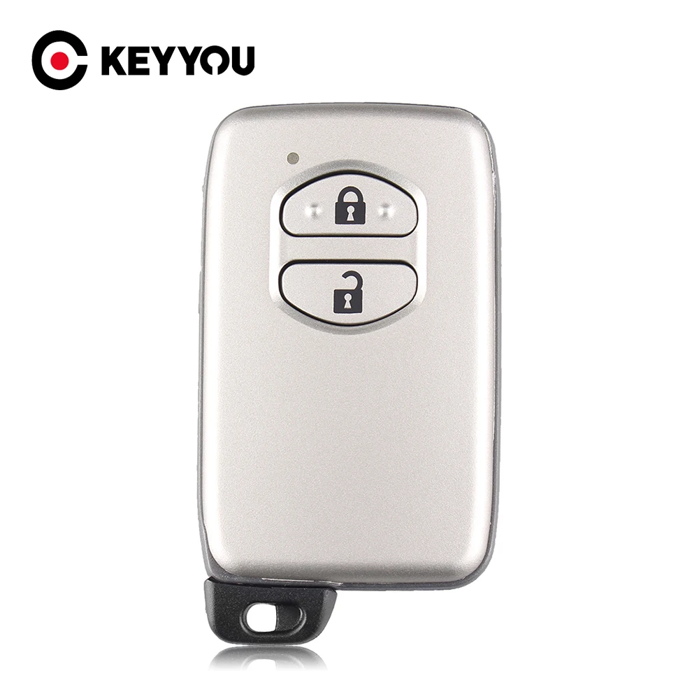 KEYYOU Replacement Remote 2/3 Button Car Smart Key Case For Toyota Camry Key Cover FOB Shell Blank With Blade