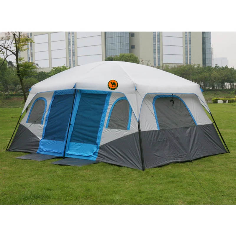 Outdoor Travel Family Camping Tent, New Pattern, 2 Bedrooms, High Quality, Large Space, 6, 8, 10, 12, Erasyiting People