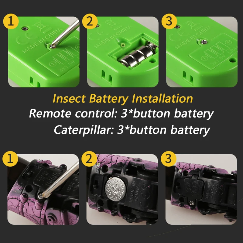 MINI juguete de insectos RC de 6 colores, juguete de simulación de Control remoto, Sensor infrarrojo móvil, regalo complicado para adultos y niños