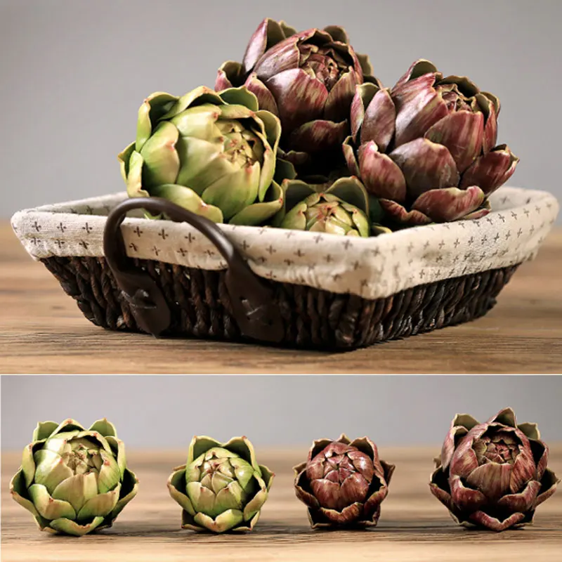 Artificial Succulents Plastic Flower Pineapple Head Home Decor Craft Wedding Christmas Decoration Artichoke DIY Accessories