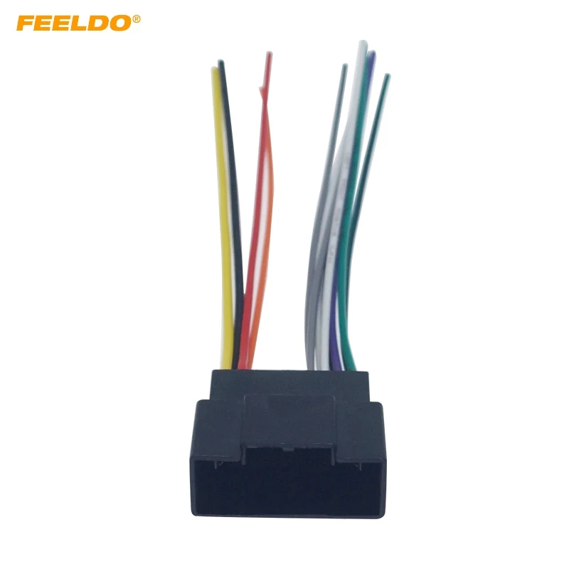 

FEELDO Car Stereo Audio Wiring Harness Adapter Transfer Line For Buick Excelle GT 2018 CD/DVD Radio Wire Cable #HQ6131