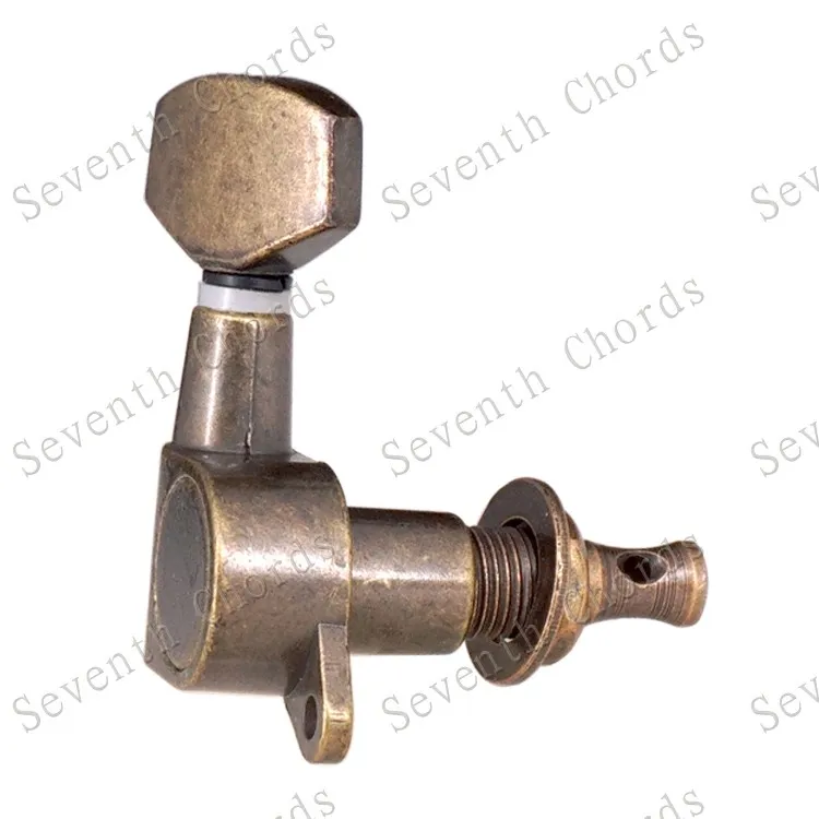 1 Set Bronze-Kupfer-Stimmwirbel für E-Gitarre und Akustikgitarre, Stimmmechaniken, Saiten, Knöpfe, Stimmapparate, Zubehörteile – Detail 11