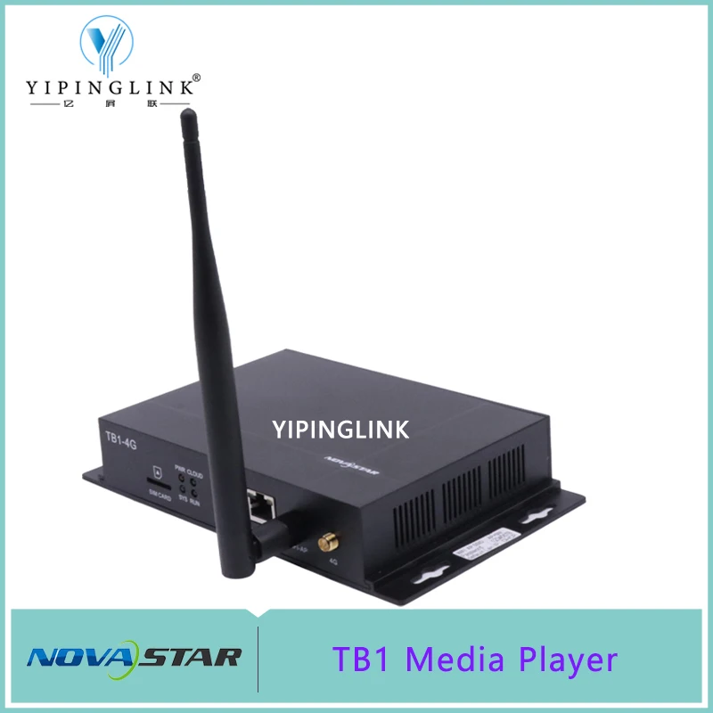 Novastar TB1 حاليا كامل اللون شاشة LED ميديا بلاير مربع TB1-4G غير المتزامن في الهواء الطلق شاشة LED إرسال مربع تحكم