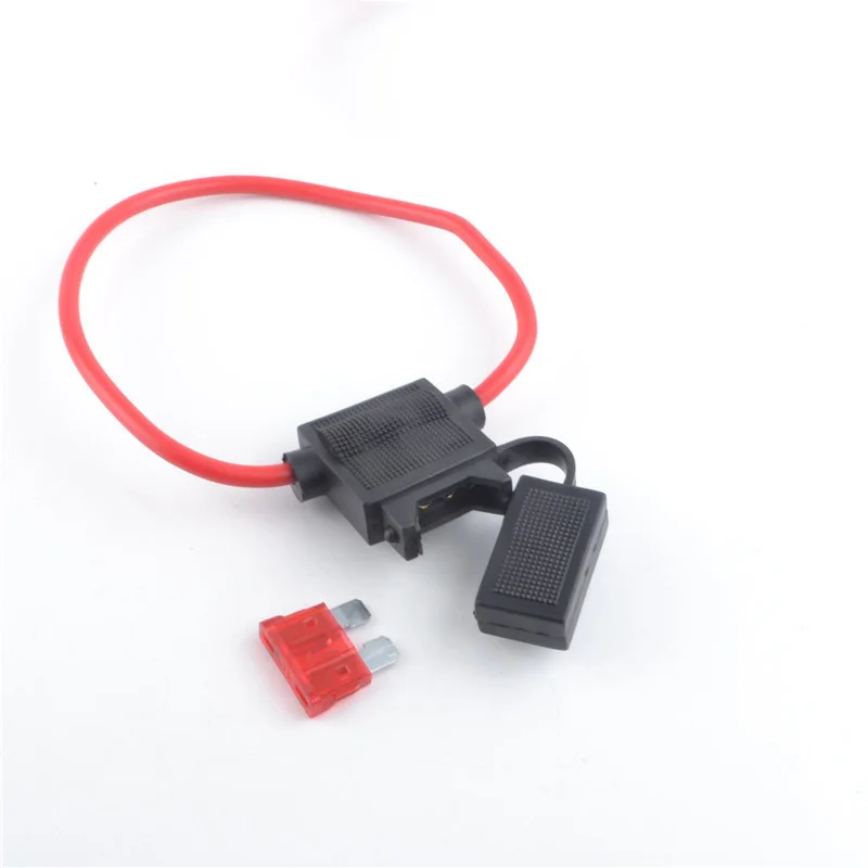 Medium Car Waterproof Fuse Holder Socket 3A 5A 7.5A 10A 15A 20A 25A 30A 35A 40A Auto Motorcycle Motorbike Blade Fuse