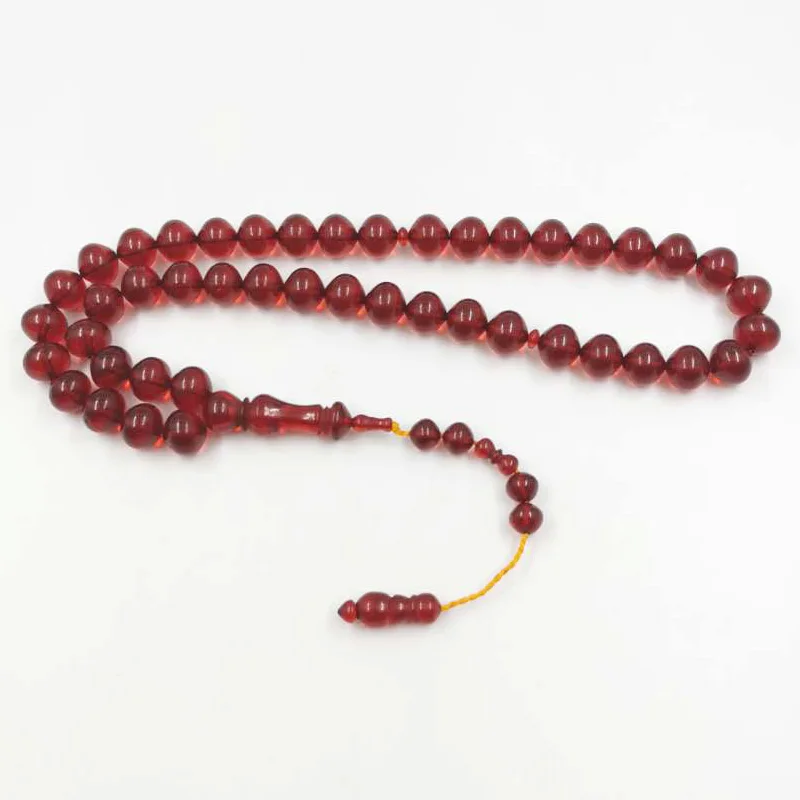 45beads Tasbih Red Resin Muslim Rosary special Tassel Eid Ramadan Gift arab islamic prayer beads saudi arabic bracelet  jewels