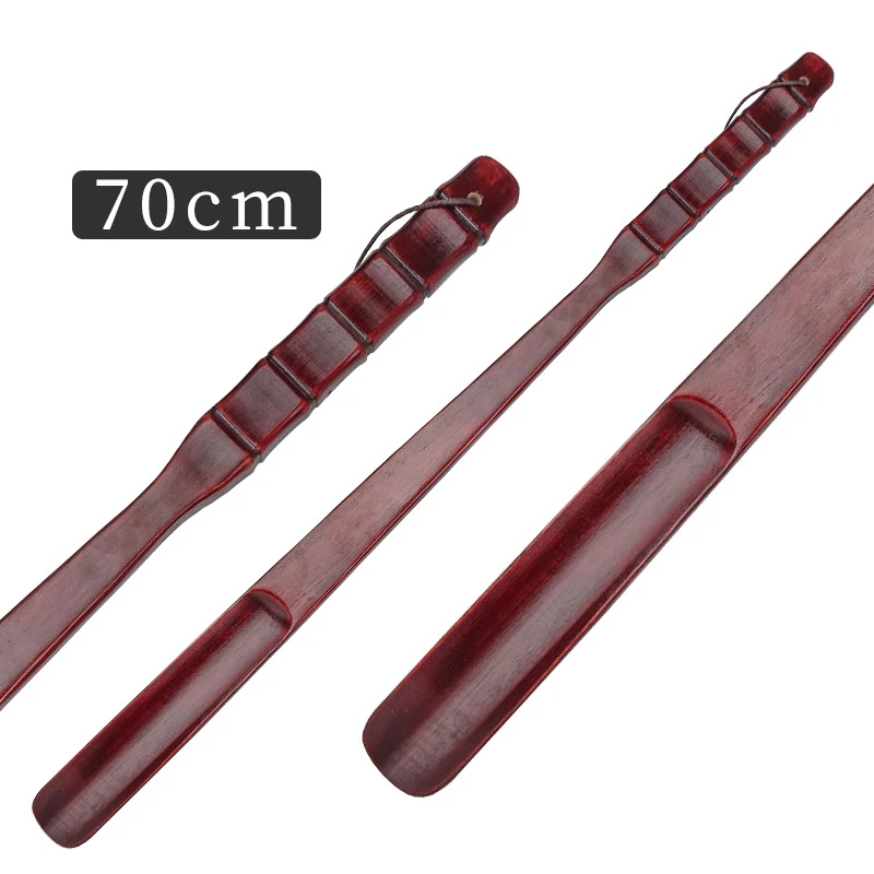 55cm 70cm Professional Wooden Shoe Horn Flexible Long Handle Shoehorn Useful Shoe Lifter Professional Shoe Spoon Home Tools