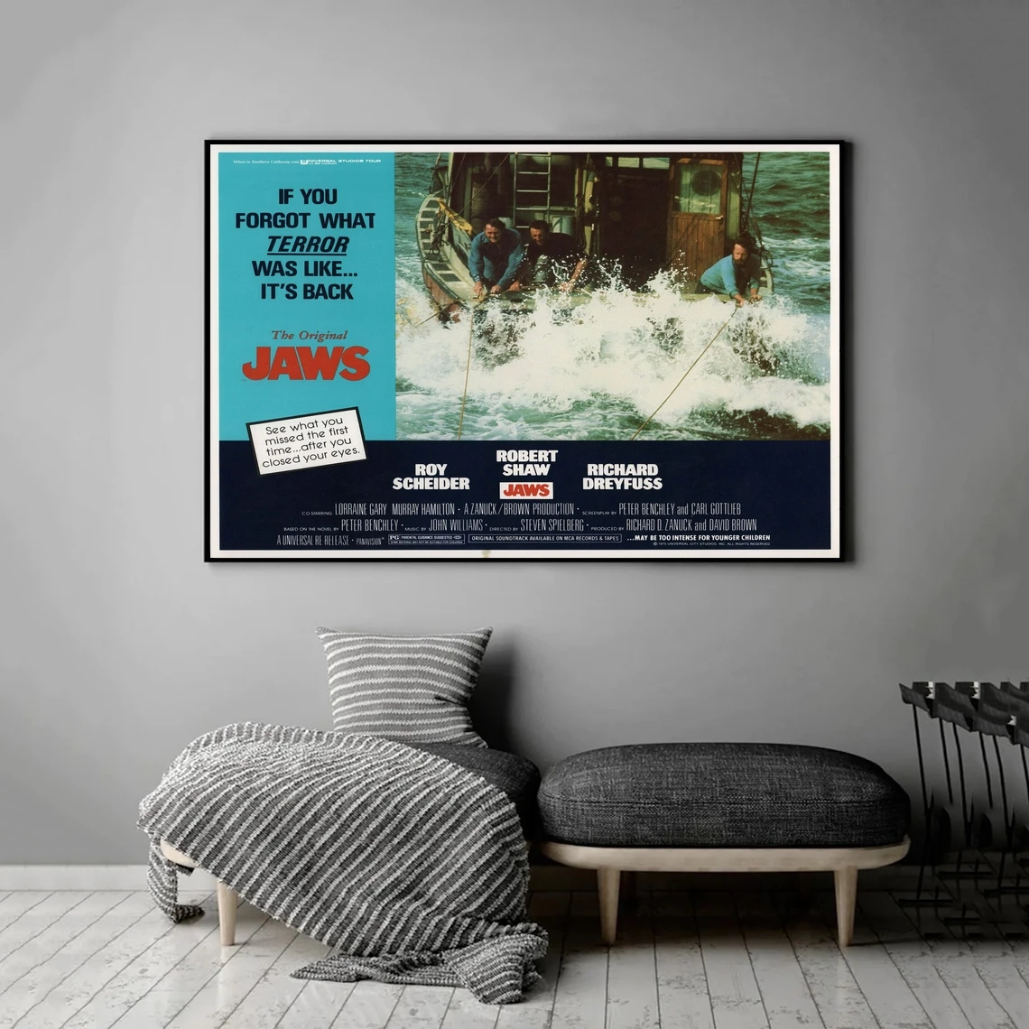 JAWS Movie Poster Print Home Decoration Wall Painting (No Frame)