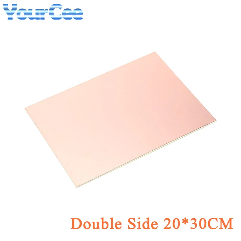 2pcs 300x200mm Large Double Side PCB Epoxy Fiber FR4 Copper Clad Plate Laminate Laminating 300*200*1.6mm 20X30cm