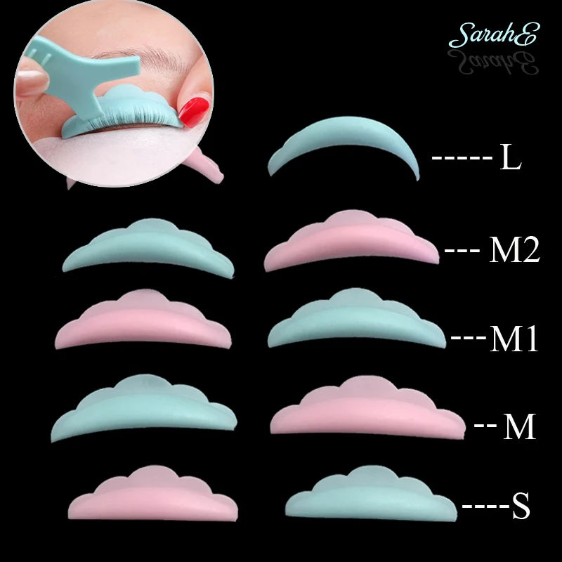 5pairs/3bags Silicone Eyelash Perm Pad Recycling Lashes Rods Shield lifting3D Eyelash Curler Makeup Accessories Applicator Tools