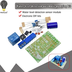 NE555 Water Level Switch Controller Kit Water Level Sensor Automatic Pumping Module DIY Student Electronic Principles Training