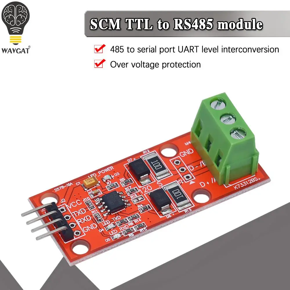 WAVGAT MAX3485 Module TTL To RS485 Module MCU Development Accessories