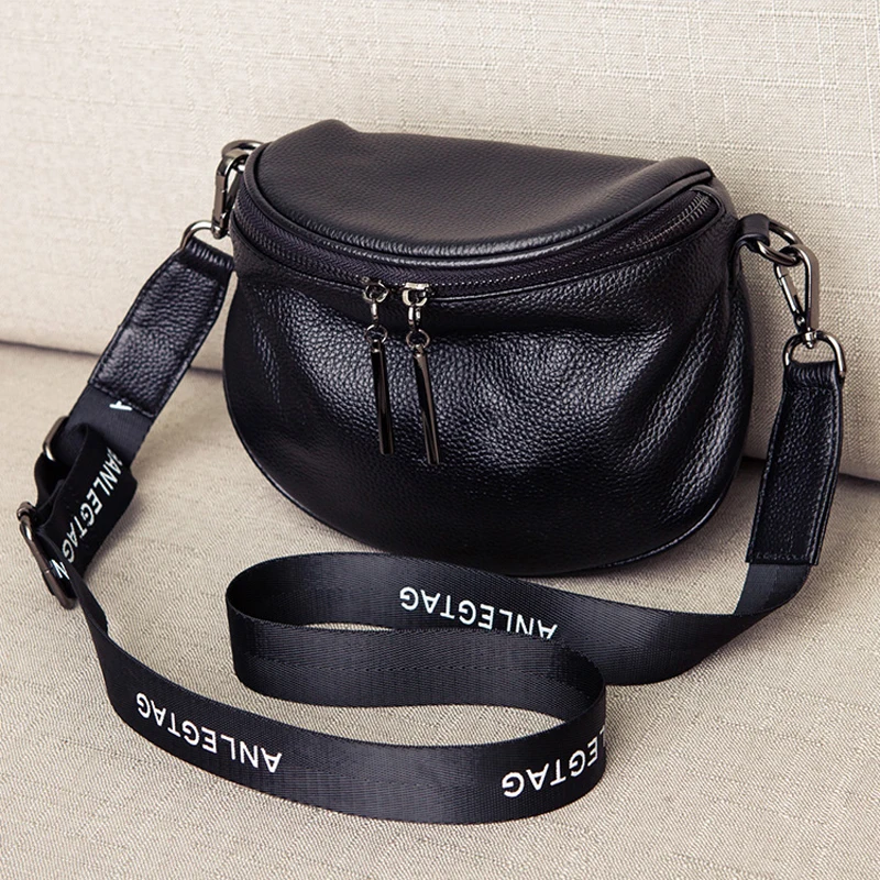 Genuine Leather Women's Bag Fashion Small Crossbody Bags For Women Shoulder Bag Luxury Handbags Female Purse Tote Saddle Bags