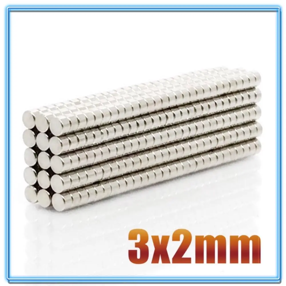 Aimants ronds N35 Super puissants, 100 pièces, 3x1, 3x1.5, 3x2, 3x4, 3x5, 3x10mm