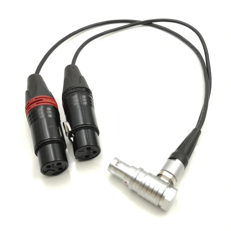 Atomos 10 Pin zu Dual Neutrik 3 Pin Female XLR Breakout Audio Eingang Kabel für Shogun Monitor Recorder Shogun Bare knochen – Detail 2