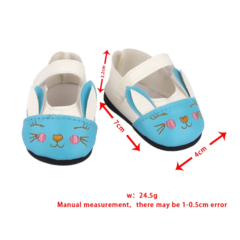 Zapatos de muñeca con lazo exquisito de 7cm, accesorios de ropa para muñeca americana de 18 pulgadas y 43cm, Mini botas para muñeca recién nacida para niña OG