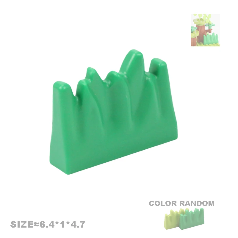 Big Particles Building Blocks Brand Accessories Farm Assemble Bricks Fence Tree Stump Grass Flower Figure Children DIY Toys Gift