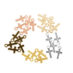 150Pcs metal cross Charm Antique Tibetan Silver Pendant Jewelry Products Charms Diy Pendants For Necklace Bracelets  T62