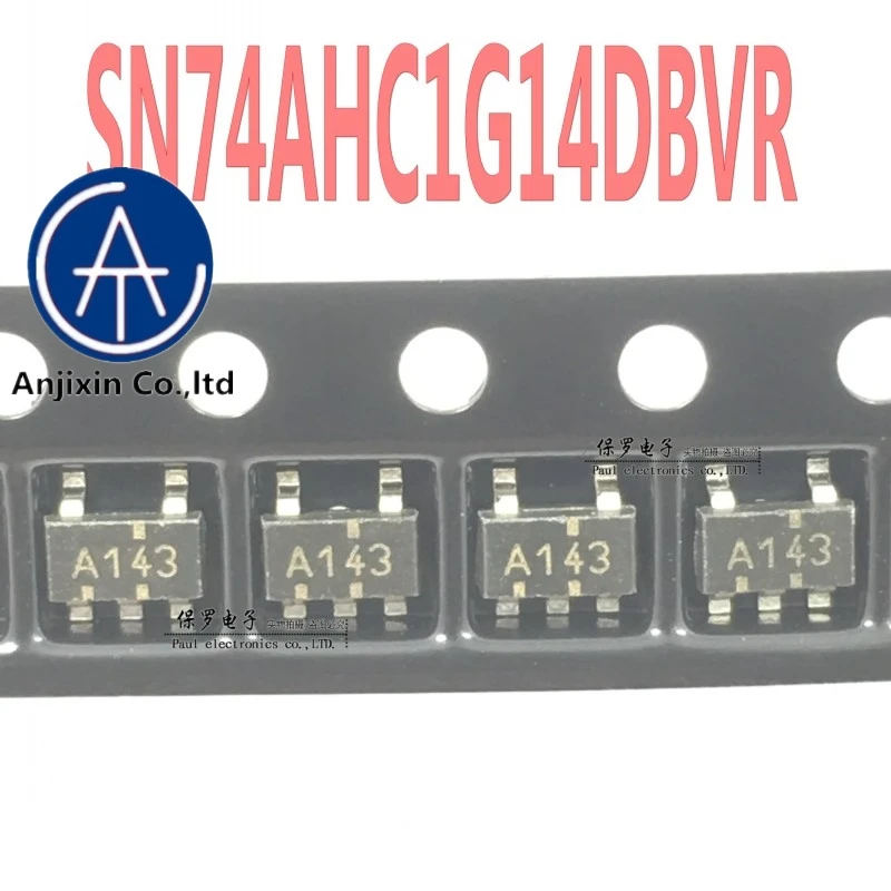 10 stücke 100% orginal und neue inverter SN74AHC1G14DBVR SN74AHC1G14 siebdruck A143 SOT23-5 auf lager