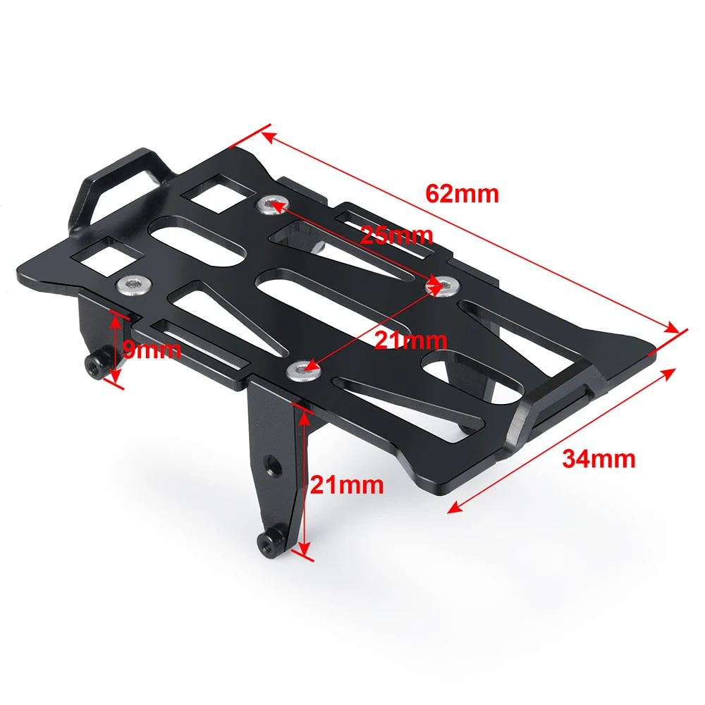 AXSPEED Metal Battery Mount Holder Tray for Axial SCX24 Deadbolt JEEP JLU 1/24 RC Crawler Car Accessories