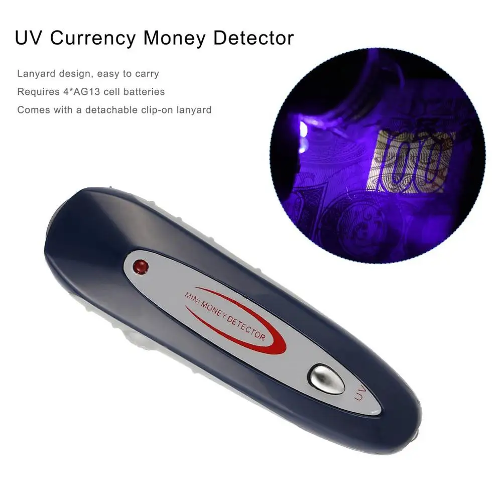 Nieuwste Mini 2 In 1 Uv Valuta Geld Note Detector Vals Checker Met Lanyard