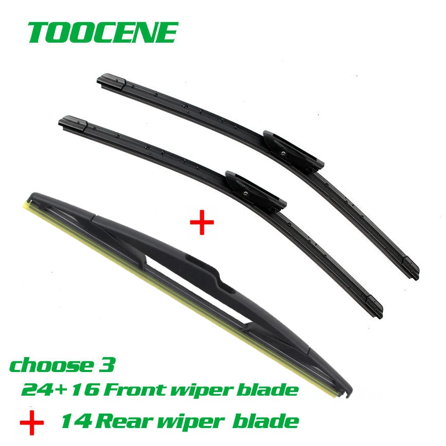 Front And Rear Wiper Blades For Renault Megane 3 ( Wagon ) 2008-2016 Windshield wiper Windscreen Car Accessories  24+16+14