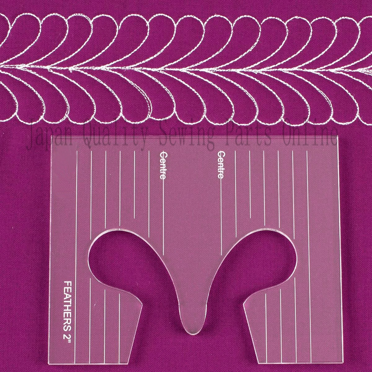 new ruler Feather Template Expansion Pack fit low shank and high shank ruler foot 1set =4pcs # RL-4X