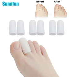 6Pcs Toe tube Corns Cap Protector  Toe Pain Relief Blisters Separator Tube Foot Gel Bunion Finger Protector Massager Health Care