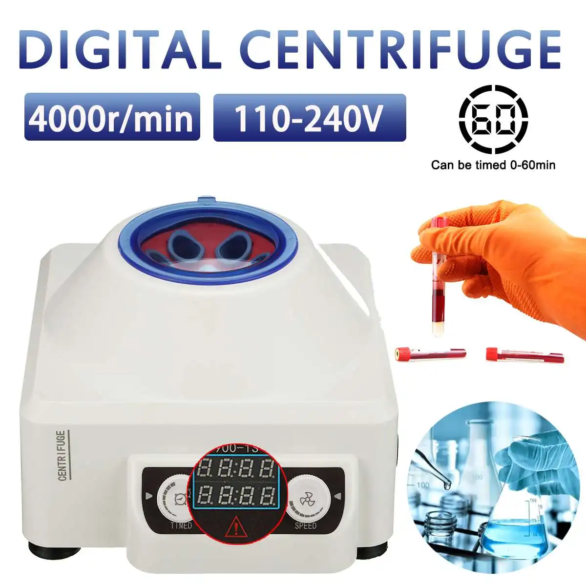 tubo medico do centrifugador do laboratorio 5ml 10ml 15ml do centrifugador do plasma de ac110240v rpm da maquina 4000 do centrifugador do plasma de prp do sangue 01