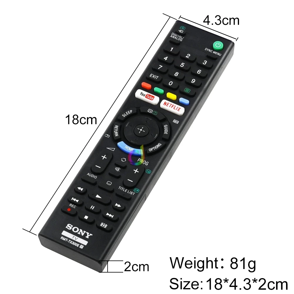RMT-TX300E Remote Control Suitable for Sony TV LCD TV 3d led Smart Controller With youtube netflix button RMT-TX300P rmf-tx100