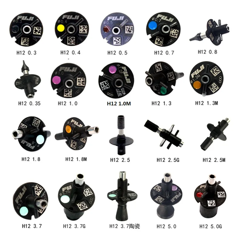 SMT spare parts FUJI Pick and Place Machine Nxt chip Mounter H12 Nozzle 0.3 0.4 0.5 0.7 1.0 1.3 1.8 2.5 3.7 5.0 10.0