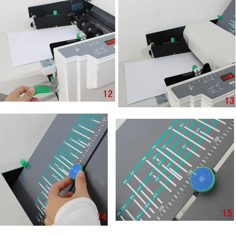 A3 500sheet Paper Creasing Machine 6 folding types RD298A high speed electric paper fold machine Automatic folding machine