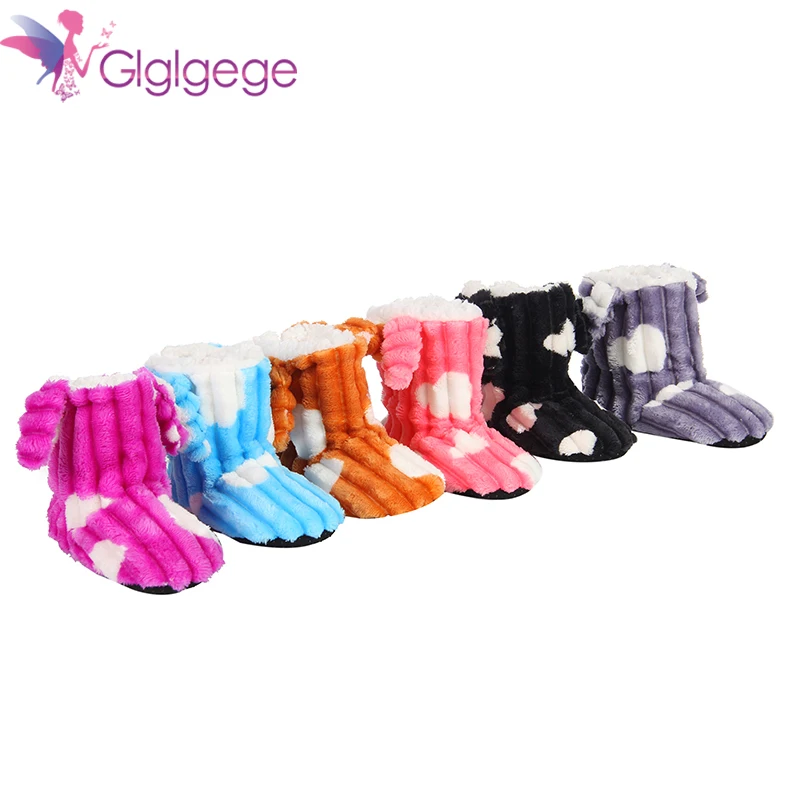 Glglgege Indoor Toddler Baby Home Slippers Flannel Plush Home Slippers Cute Cartoon Rabbit Warm Floor Slippers For boy And Girl