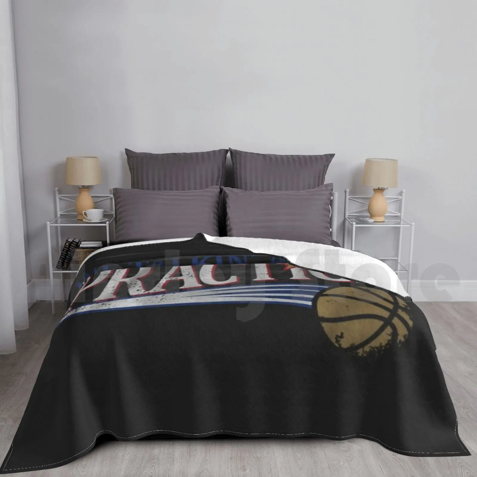 We Talking About Practice Blanket Fashion Custom Allen Iverson 76er Basketball Phili Philadelphia B Ball