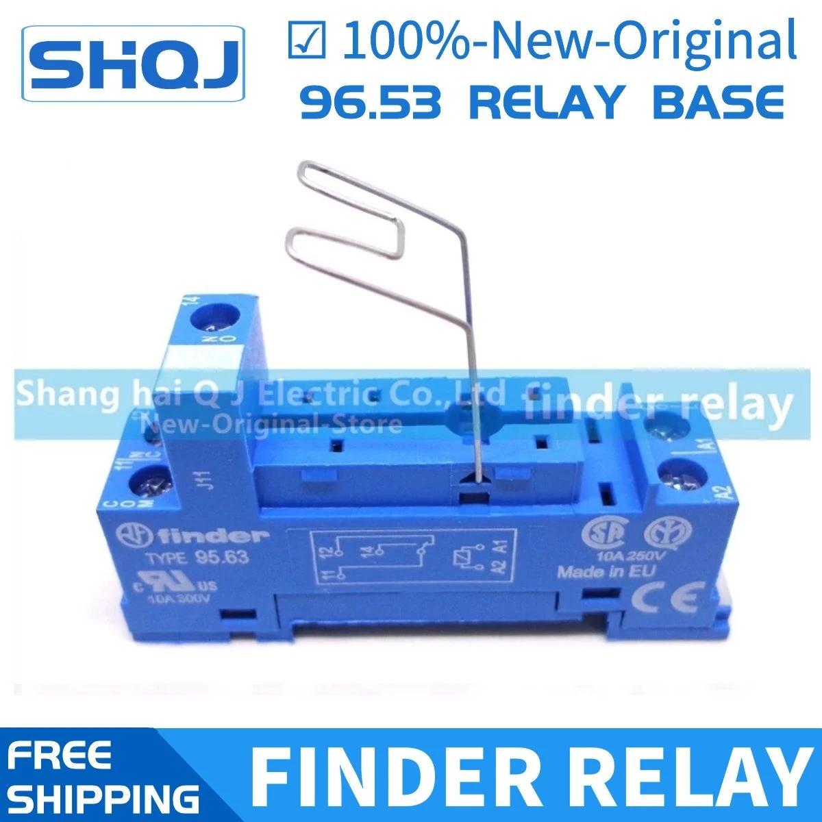 

5PCS finder relay base 95.63 95.03 5PIN relay 40.31 24VDC 230VAC socket 100%-new-original