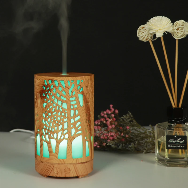 Ultrasonic aromatherapy humidifiers, work without filter, with multi-color night light, essential oil diffuser, baby humidifiers and Yoga