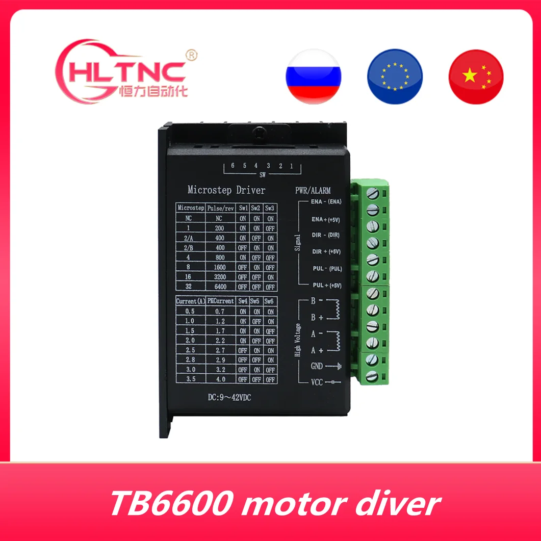 

Драйвер с ЧПУ TB6600 шаговый двигатель Nema 23 Nema17 4A DC9-42V для NEMA23 мотор ЧПУ маршрутизатор контроллер для 3D принтера