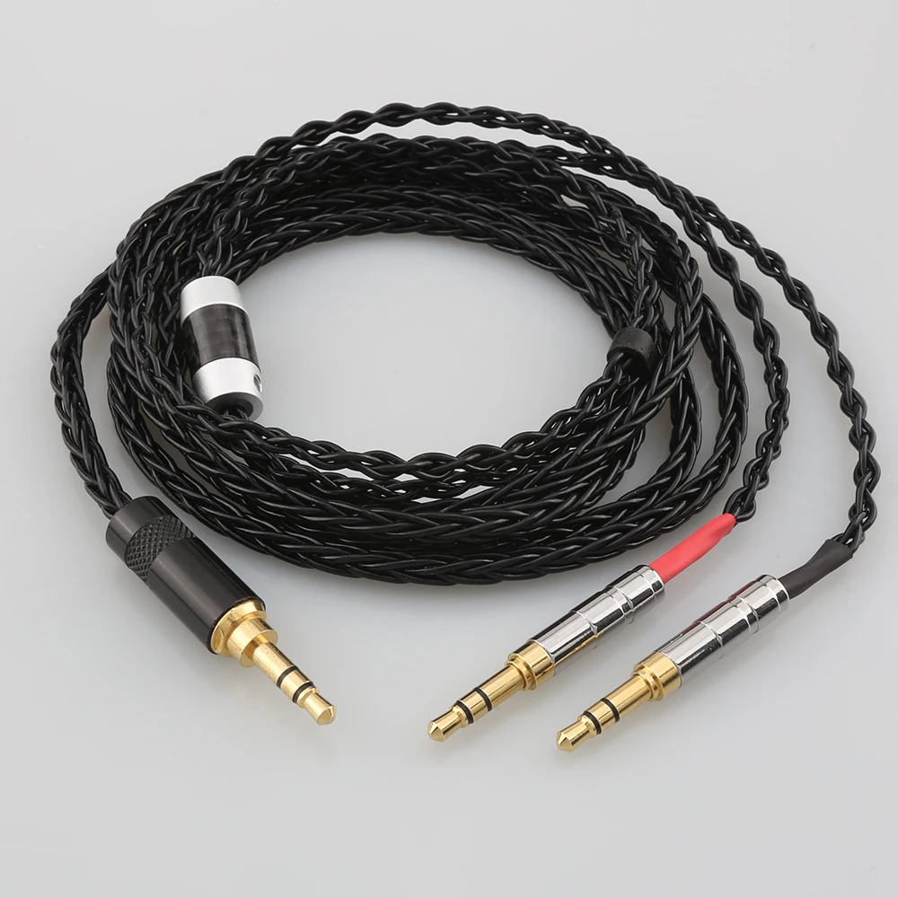 

HIFI Silver Plated Headphone Upgrade Cable for Sundara Aventho focal elegia t1 t5p D7200 D600 D7100 MDR-Z7 Headphone DIY